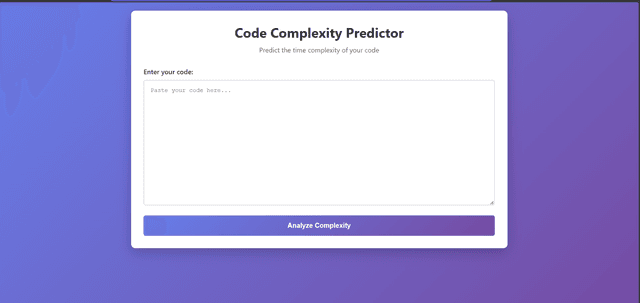 Code Complexity Predictor